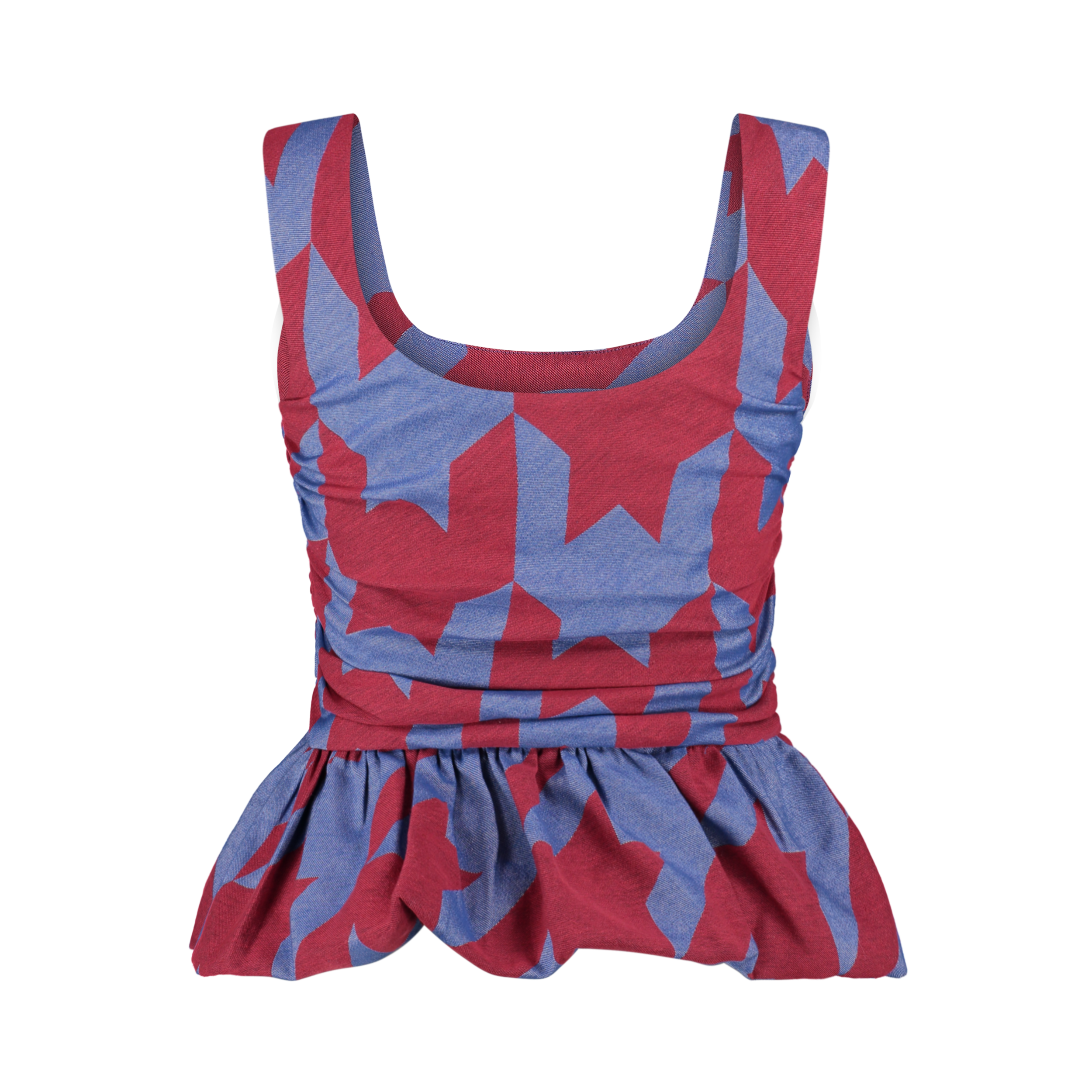 Loop Top Vermelho & Azul