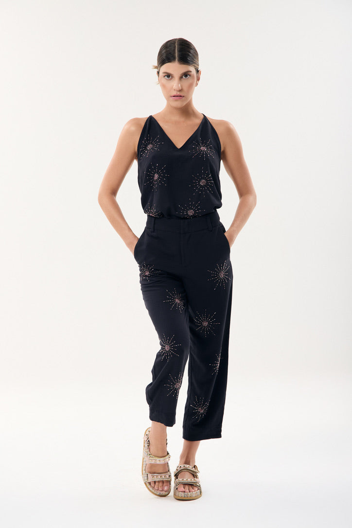 Embroidered Blue Set