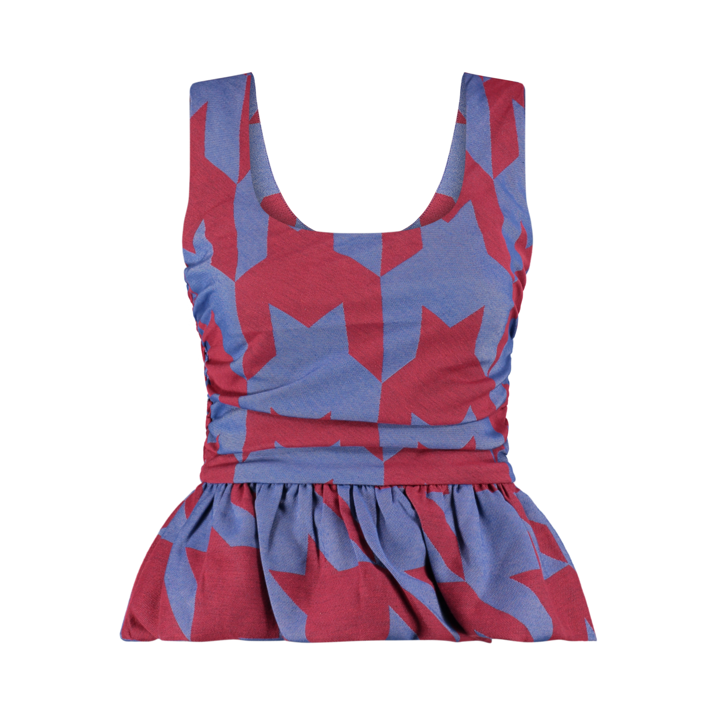 Loop Top Vermelho & Azul